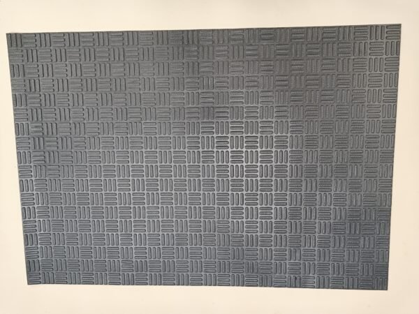 Tapete RASPASUELAS liso de PVC gris - Imagen 2