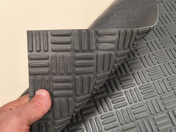 Tapete RASPASUELAS liso de PVC gris - Imagen 3